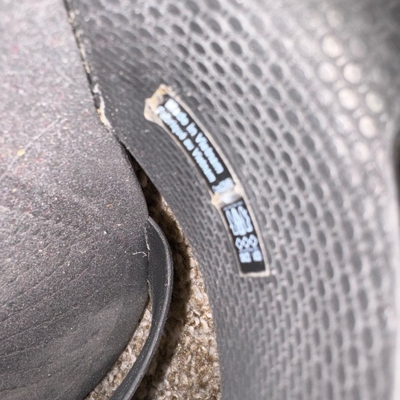 CROCS Black platform sandals size 8 - Picture 4 of 4